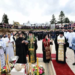 Полагања камена темељца за саборни храм Светог Саве на Жабљаку