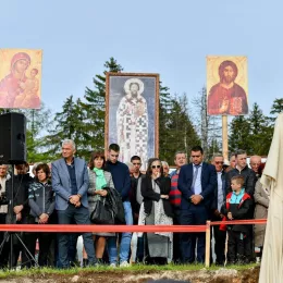 Полагања камена темељца за саборни храм Светог Саве на Жабљаку