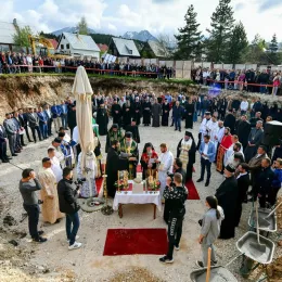 Полагања камена темељца за саборни храм Светог Саве на Жабљаку