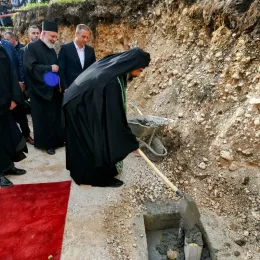 Полагања камена темељца за саборни храм Светог Саве на Жабљаку