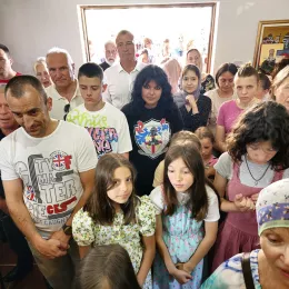 Епископ Методије служио Литургију на темељима храма Свих Светих, на Великом пијеску