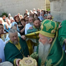 Тројичиндан прослављен у Острогу, богослужио Митрополит Јоаникије
