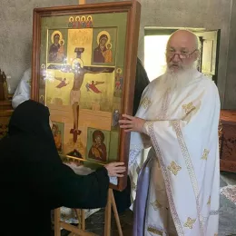 Тројеручица прослављена у манастиру Ђурђеви Ступови уз Икону Пресвете Богородице Побједитељне