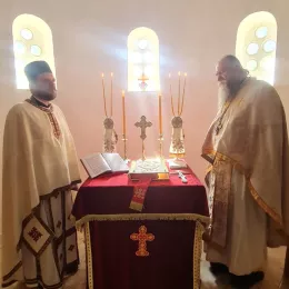 Епископ Методије богослужио у цркви Светог Ђорђа у Зминици
