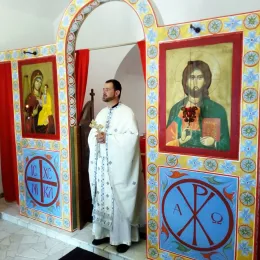 Освећење оскрнављеног храма Светог Саве у селу Мируше