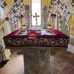 Освештан храм Светог Саве у селу Дапсиће код Берана