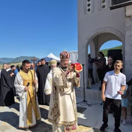 Освештан храм Светог Саве у селу Дапсиће код Берана