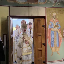 Освештан храм Светог Саве у селу Дапсиће код Берана