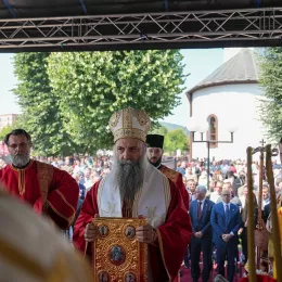 Патријарх Порфирије у Братунцу