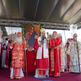 Патријарх Порфирије у БратунцуПатријарх Порфирије у Братунцу