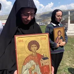 Црквено-народни сабор код обновљене цркве Светог Архиђакона Стефана у Катунцима - Крња Јела