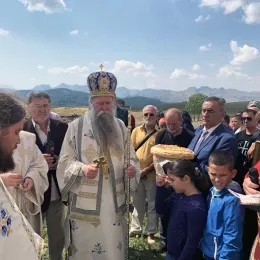 Црквено-народни сабор код обновљене цркве Светог Архиђакона Стефана у Катунцима - Крња Јела