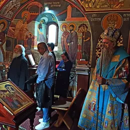 Литургијско сабрање у манастиру Блишкова
