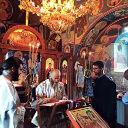 Литургијско сабрање у манастиру Блишкова
