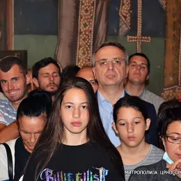 Митрополит Амфилохије у манастиру Морача