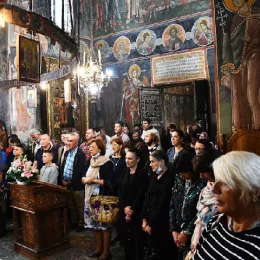 Митрополит Јоаникије у манастиру Морача