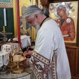 Епископи Методије и Кирило богослужили у храму Преображења Господњег у Загребу