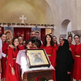 У манастиру Сомина освештана црква посвећена Чудотворној икони Мајке Божје „Умекшање злих срца“