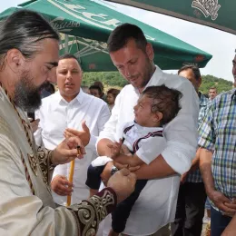 Освештана обновљена црква Светог Јована Крститеља у селу Тупан у Бањанима