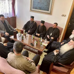 Ковачевић уприличио пријем за игумана манастира Хиландар, архимандрита Методија