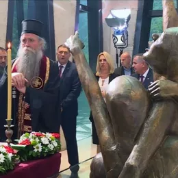 Стари Брод: Освештан спомен музеј; одржан помен за 6.000 убијених Срба