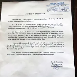 Поново скинут крст са капије црквишта у Мартовићима код Плава