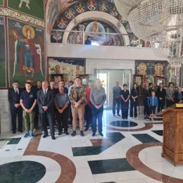 Епископ Методије служио заупокојену Литургију у манастиру Светог Саве у Голији поводом упокојења Ксеније Давидовић 