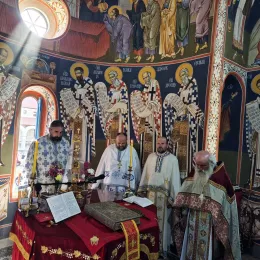 Архијерејска Литургија и слава манастира Косијерево
