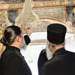 Патријарх Порфирије посетио манастир Савину