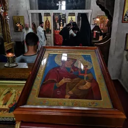 Свечани дочек иконе Богородице Брзопомоћнице у Ђурђевим Ступовима