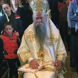 Освећење живописа у храму Благовијести у мојковачким Пољима