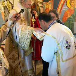 Освећење живописа у храму Благовијести у мојковачким Пољима