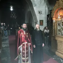 Монах Михаило, сабрат манастира Ђурђеви Ступови рукопроизведен у чин чтеца