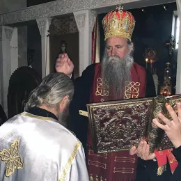 Монах Михаило, сабрат манастира Ђурђеви Ступови рукопроизведен у чин чтеца