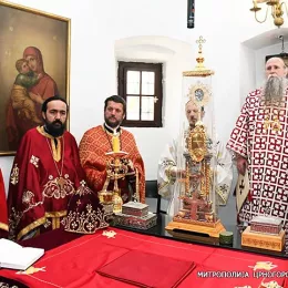 Заупокојена архијерејска литургија у Цетињском манастиру поводом упокојења Митрополита Амфилохија