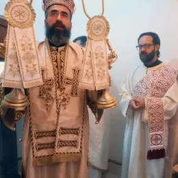 Литургија у храму Светог архангела Михаила у Ријеци Марсенића