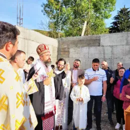 Освештани темељи Парохијског дома у Расову