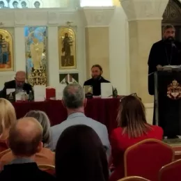 Промоција књиге "Писма - Шмеман-Флоровски 1947-1955" у крипти Храма Светог Саве (ФОТО)