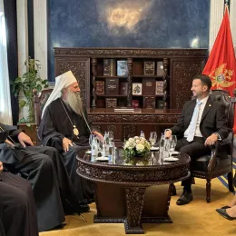 Патријарх српски Порфирије разговарао са председником Црне Горе Јаковом Милатовићем