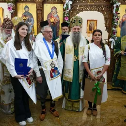 Патријарх српски Порфирије служио чин освећења храма Свете браће Кирила и Методија у Марибору