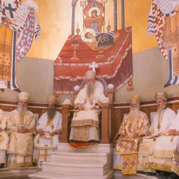 Света Архијерејска Литургија и петогодишњи помен блаженопочившем Митрополиту  Амфилохију