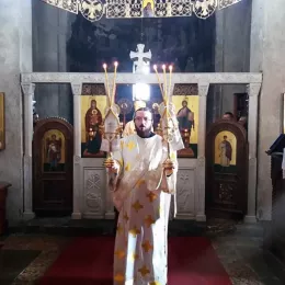 Литургија у манастиру Ђурђеви Ступови