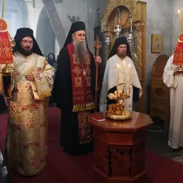 Бденије уочи Аранђеловдана у манастиру Ђурђеви Ступови