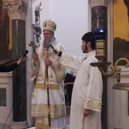 Епископ Јоаникије на Митровдан служио Литургију у Никшићу