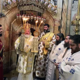 Света Литургија у Храму Васкрсења Христовога у Јерусалиму