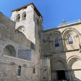 Епископ Јоаникије на пријему код јерусалимског Патријарха