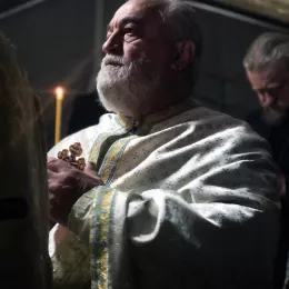 У храму Светог Нектарија Егинског, који се гради у Никшићу, одслужена прва Света Литургија