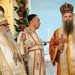 Патријарх Порфирије у Фочи