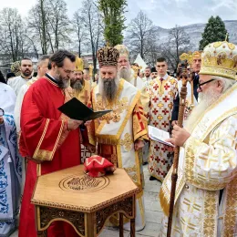 Патријарх Порфирије у Фочи