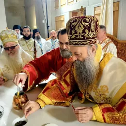 Патријарх Порфирије у Фочи